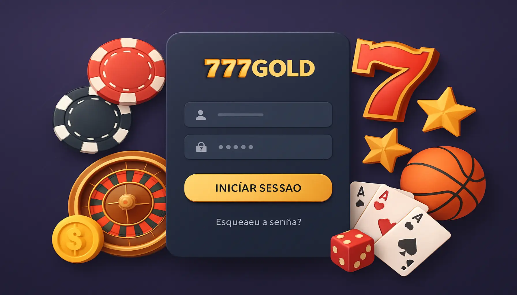 Login no Cassino 777GOLD
